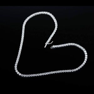 NEW!!Tennis Necklace 18K White Gold Plated for men and woman
